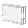 2 Pack Acrylic Serving Tray with Handles-Clear Appetizer Tray-17x12Inch,Breakfast-Cuounter Organizer Tray for Decorative Ottoman Coffee Tray