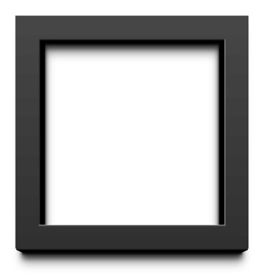 6x6 Shadow Box Gallery Wood Frames - Black DEEP Shadowbox Frame with a Display Depth of 3/4" - Shadowbox Frame Includes Shatter Proof UV Acrylic Front, Acid Free Interior, and Hanging Hardware