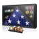 Flag Box Display Case for Small American Flag, Wooden 3&acirc;&euro;&trade; x 5&acirc;&euro;&trade; Military Flag Frames with HD Tempered Glass and Wall Mounted, Flag Shadow Box for Badges Medals, and Coins (Not for Burial Flag)