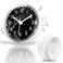 Betus Waterproof Bathroom Shower Clock with Large Suction Cup - Silent, Water Proof, Battery Operated Wall Clock for Toilet, Kitchen, Bedroom (Black)