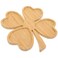 PRETYZOOM Wooden Heart-Shaped Serving Board, Shamrock Wood Appetizer Plates, Decorative Food Serving Tray, Heart Charcuterie Board for St Patrick's Day, Valentine's Day Christmas