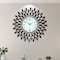 YIJIDECOR Large Wall Clocks for Living Room Decor Big Modern Silent Wall Clock Non-Ticking for Bedroom Office Kitchen Home Decorative 24 Inch Round Black Clock Crystal Wall Art Decor for Indoor House