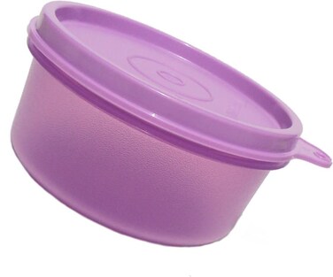 Tupperware 7 Ounce Snack Serving Bowl Sheer Daisy Purple