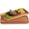Versatile Acacia Wood Serving Trays - Set of 3 Elegant Platters for Home Decor and Hosting - Perfect for Cheese, Fruit, and Charcuterie Presentation (Large)