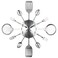 Timelike 16 Inch Large Kitchen Wall Clocks with Spoons and Forks Creative Modern Home Decor Antique Style Wall Watch (Silver)