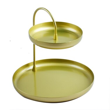 YOUUGIOR 2 Tier Fruit Basket Stand,Fruit Tray Fruits Desserts Candy Buffet Plates Serving Tray for Home Birthday Wedding Party