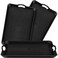 Tiangrid 3 Pack Black Serving Tray with Handles 20.5"x13.4" Large Plastic Rectangular Serving Ottoman Trays Multi Purpose Kitchen Food Tray for Coffee Table, Restaurant, Parties
