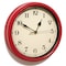 AYRELY Decorative Vintage Wall Clock - 11Inch Silent Non-Ticking Clocks Battery Operated - Classic Decor for Living Room, Farmhouse, Kitchen, Bedroom, Bathroom (Red)