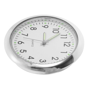 TOYANDONA Miniature Clock Model Models Furniture Tiny House Accessories House Floor Clock Doll House Scene Decoration Doll House Decor Miniatures White Wall Clock Alloy.Glass.Paper Props