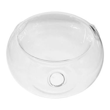 Kichvoe Cuisine Dry Ice Bowl Glass Cold Dip Bowl Food Containers Ice Chilled Serving Bowl Glass Ice Bowl Multifunctional Decorative Fruit Dessert Serving Bowl for Party Home Restaurant