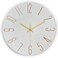 AIRUIFU Wall Clock 12 Inch Silent Non-Ticking Modern Clocks Battery Operated - Analog Small Classic for Office, Home, Bathroom, Kitchen, Bedroom, School, Living Room (White)