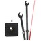 DOITOOL 1 Set Wall Clock DIY Clock Mechanism Parts Clock Movement kit Clock Mechanism for Replacement Repairing Clock Mechanism Wrench Record Suite Plastic Colored Needles 35c Wooden