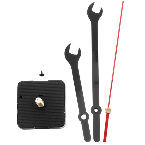 DOITOOL 1 Set Wall Clock DIY Clock Mechanism Parts Clock Movement kit Clock Mechanism for Replacement Repairing Clock Mechanism Wrench Record Suite Plastic Colored Needles 35c Wooden