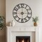 Large Black Wall Clock, Modern 18 Inch Battery Operated Wall Clocks, Silent Non Ticking Analog Clock for Living Room, Office, Home, Bedroom, Kitchen