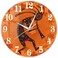Timethink 12 Inch Tribal Kokopelli Southwest Desert Wall Clock, Silent Battery Operated Humpbacked Flute Player Ethnic African Deity of Fertility Flutist Decorative Wall Clock for Bedroom Living Room