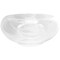 Glass Chiller Server Iced Dip- On- Ice Serving Bowl Caviar Serving Bowl Glass Cuisine Cold Dip Bowl- Chilled Serving Dish with Ice Chamber Servingware Container For Dip Dressing Guacamole