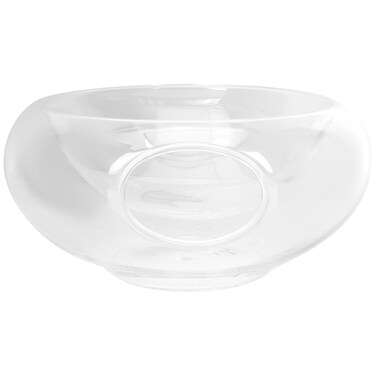 Glass Chiller Server Iced Dip- On- Ice Serving Bowl Caviar Serving Bowl Glass Cuisine Cold Dip Bowl- Chilled Serving Dish with Ice Chamber Servingware Container For Dip Dressing Guacamole