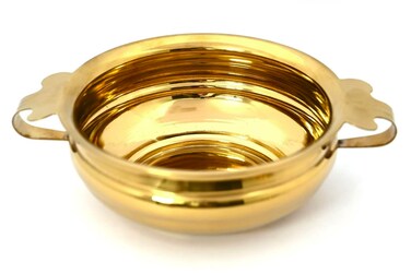 Verve CULTURE Brass Colored Handi Serving Bowl