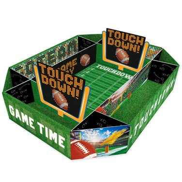 Gatherfun Football Party Supplies Kit - Complete Tailgate, Birthday &amp; Celebration Snack Stadium Set   Essential Football Party Decorations &amp; Favors