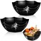 Shellwei 2 Pcs Halloween Candy Bowls Spider Web Serving Bowl Black Decorative Treat Bowl for Halloween Kitchenware Party Supplies