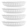 DOITOOL 4PCS Fast Food Baskets Bread Baskets for Serving Reusable Food Baskets Oval Food Serving Baskets for Fruit,Burgers, Sandwiches, Hot Dog, Chip, BBQ 9.44 x 6.10X1.77 Inch