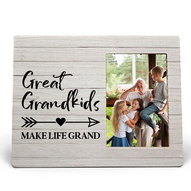 MAQIKA great Grandkids Photo Frame, great Grandparents Picture Frames, Grandchildren Frame, Grandparents Gifts from great Grandkids, Great Grandkids Make Life Grand Wood Photo Frame for 4x6 Photos