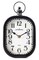 Ezrall Small 11 Inch Silent Non-Ticking Retro Wall Clock Rustic Chic Rectangle Metal Wall Clock Antique Style Decorative Wall Clock for Kitchen/Bedroom/Living Room/Bathroom Black