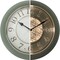 Presentime &amp; Co. 12.6&quot; Illuminated Farmhouse Wall Clock, Silent Battery Operated Night Light Wall Clock with Smart LED Sensor for Living Room, Bathroom, Kitchen, Home Office, Sage Green