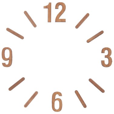 Gadpiparty 1 Set of Digital Wall Clocks Clock Numerals Kit Number DIY Digital Clock Numbers for Replacement Repairing Parts Pointer Component Accessories (9 Number)
