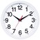 Rohioue Wall Clock Modern 8 Inch Battery Operated Silent Non Ticking Small Analog Clock Decorative for Bedroom Kitchen Bathroom Office Home (White)