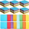 64 Pack Lined Sticky Notes 3x3 Post Note with Lines Bright Ruled Sticky Notes Bulk Note Pads Self Adhesive Memo Papers with Lines for Office, Home, School, Meeting