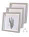 Houstimi 8x8 Shadow box Frame Grey Shadow Box Display Case 3 Pack Picture Frame Made of Solid Wood and Real Glass Deeps 0.6in for Wall Or Tabletop