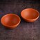 SWADESHI BLESSINGS Exclusive Range Unglazed Clay Serving Bowl Set/Terracotta Bowls/Earthen Snack Bowl/Small Yogurt Pots/Mud Bowls, 4.5Inches(Set of 2)