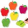AnyDesign 480 Sheets Apple Sticky Notes Apple Shape Post Notes Colorful Note Pads Back to School Memo Sticky Tabs Cute Expressions Notepads Easy to Post for Stationery Office Home Supplies, 6 Designs