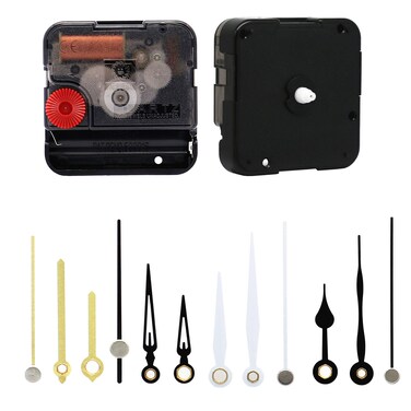 12888 Youngtown Snap in Type 4.5mm Hour Shaft Length Continuous Sweep Quartz Clock Movement,8mm Total Shaft Length (D Hands)