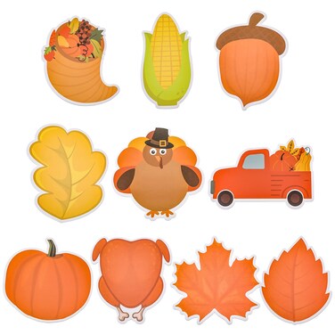 10 Pads 300 Sheets Thanksgiving Sticky Notes Fall Sticky Notes Maple Leaves Shaped Sticky Notes Pumpkin Turkey Aesthetic Sticky Notes Self Stick Note Pads for Office Supplies