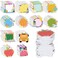 Cholemy 960 Sheets Cute Inspirational Sticky Notes Fun Teacher Sticky Notepad Bulk Assorted Shaped Self Stick Note Pads Writing Memo Pad for Students Kids Teens Office Home School Classroom Gifts