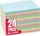 1InTheOffice Pastel Sticky Notes 3x3, Sticky Note Pads, Self-Stick Note Pads, Assorted Colors, 100-Sheet, 24/Pack