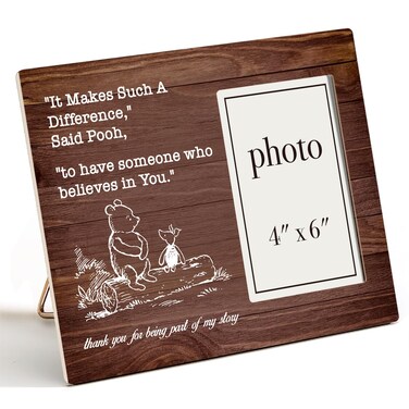 Nurawo Teacher Appreciation Gifts Thank You Gifts It Makes Such a Difference Picture Wooden Frame Thank You for Being Part of My Journey Photo Wooden Frame (4x6 Inch Photo)