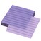 ONLYKXY 4 Pack Transparent Sticky Notes 7.6x7.6CM Self-Stick Book Tabs 200 Sheets Waterproof PET Markers Sticky Notes Pad (Grayish Purple - with Line)