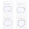 120 Pcs White Thought Bubble Sticky Notes Dialog Box Paper Stickers Labels Self-Stick Thought Cloud Sticky Notes for Students, Home, Office, Easy Post
