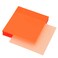 ONLYKXY 4 Pack Transparent Sticky Notes 7.6x7.6CM Self-Stick Book Tabs 200 Sheets Waterproof PET Markers Sticky Notes Pad (Orange)