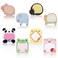24 Pads Cute Animal Sticky Notes with 8 Cute Patterns 3 Pads of Each Kawaii Note Pads Cute Cartoon Self-Stick Memo Pads for School Office Home Students Roommates Kids Gifts