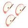 BinaryABC Fruit Note Memo Pads,Portable Scratch Paper Notepads Post Sticky Apple Shape(3 Pack)