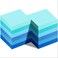 Blue Sticky Notes 3 x 3 Inch Coastal Colors Self Stick Pads Blue Color Notepads Easy to Post for Home, Office, Notebook,100 Sheets/Pad (12 Packs)