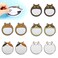 5 Packs Cat Theme Sticky Notes Kawaii Cartoon Animal Sticky Notes Self-Stick Memo Note Set Writing Pads Page Marker Notepad for School, Home, Office and Package