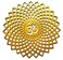 My Dream Carts 15x15cm Golden Om Round Decorative Wall Art Mdf Wooden Om Chakra For Temple, Living Room, Bedroom, Office, Hotel, Home Decor Items, Gift Item, Mandala Wall Hanging For House Decoration
