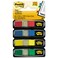 3M Post-It Flags in Dispensers, 1/2 x 1-3/4, 35/Color, 4 Colors/Pack (MMM6834)