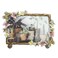 Tricune Floral Picture Frame Display Photo 4x6 Photo Frame Made of Metal and High Definition Glass for Table Top Display Horizontal Vertical