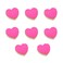 Heart Shape Sticky Notes Colorful Bright Sticky Memo Pads 100 Sheets per Pad 8 Pcs